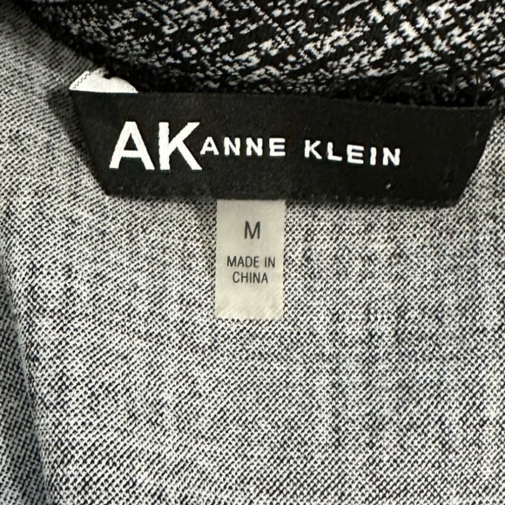 Anne Klein Black and White Dress Size Medium - Picture 3 of 9